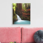 Kleiner Waldwasserfall Leinwanddruck (Insitu (Wohnzimmer))