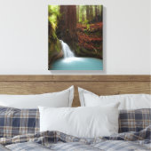 Kleiner Waldwasserfall Leinwanddruck (Insitu (Schlafzimmer))