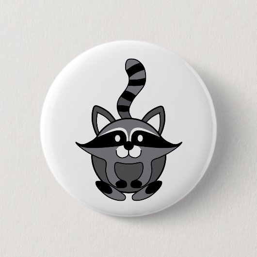 Kleiner Waschbär Button (Vorderseite)