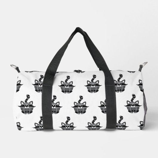 Kleiner Waschbär Duffle Bag (Vorderseite)