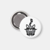 Kleiner Waschbär Magnet (Vorderseite/Rückseite)