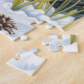 Kleiner Waschbär unter Frühlings-Eichen Puzzle (Seite)