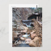 Kleiner Wasserfall am Fuß des Campo Tencia Postkarte (Vorne/Hinten)