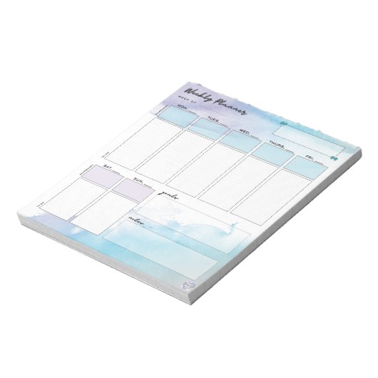 Kleiner Weekly-Planner Notepad Notizblock (Rotiert)
