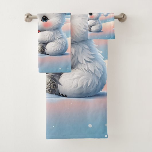 Kleiner Weihnachtsbär Badhandtuch Set (Insitu)
