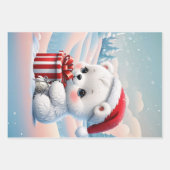 Kleiner Weihnachtsbär Geschenkpapier Set (Vorderseite 2)