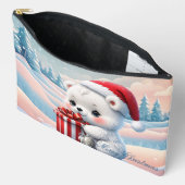 Kleiner Weihnachtsbär Zubehörtasche (Offen)