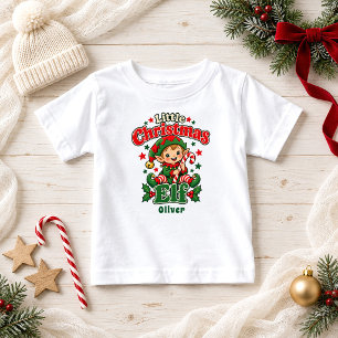 Kleiner Weihnachtselfen-Zuckerrohr-Babyname Baby T-shirt