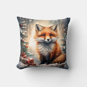 Kleiner Weihnachtsfox Kissen