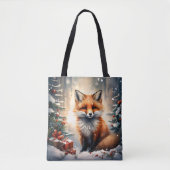 Kleiner Weihnachtsfox Tasche (Vorderseite)