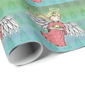 Kleiner Weihnachtsgel Geschenkpapier (Rolleneckpunkt)