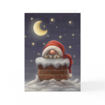 Kleiner Weihnachtsmann im Kamin