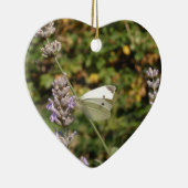 Kleiner Weiß-oder Kohl-Weiß-Schmetterling Keramikornament (Rechts)