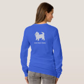 Kleiner weißer Hund - Westie - Westhochland T-Shirt (Schwarz voll)