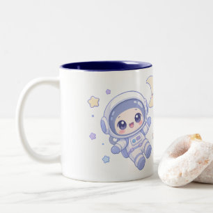 Kleiner Weltraumforscher Zweifarbige Tasse