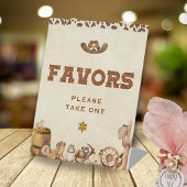 Kleiner Western Cowboy Baby Dusche Danke schön Sockelschild