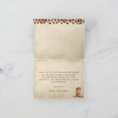 Kleiner Western Cowboy Babydusche Dankeskarte (Innenseite)