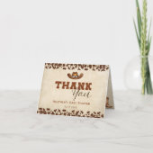 Kleiner Western Cowboy Babydusche Dankeskarte (Vorderseite)