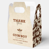 Kleiner Western Cowboy Babydusche Geschenkschachtel (Geöffnet)