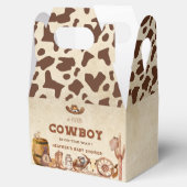 Kleiner Western Cowboy Babydusche Geschenkschachtel (Geöffnet)
