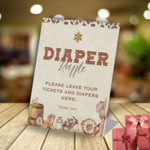 Kleiner Western Cowboy Babydusche Windelwindeln