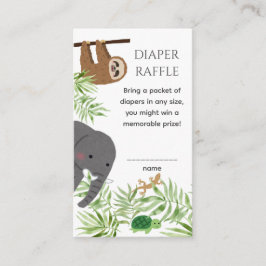 Kleiner Wilder Baby Shower Süße Dschungeltiere Begleitkarte