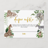 Kleiner wilder Safari Baby Duwer Windwaschwanne Ra Begleitkarte (Vorderseite)