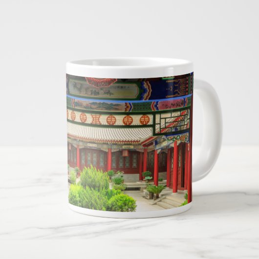 Kleiner Wildgans-Tempel, China Jumbo-Tasse (Vorderseite Rechts)