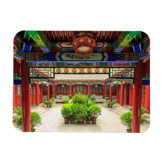 Kleiner Wildgans-Tempel, China Magnet (Horizontal)