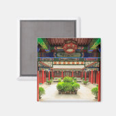Kleiner Wildgans-Tempel, China Magnet (Vorderseite/Rückseite)