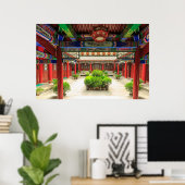 Kleiner Wildgans-Tempel, China Poster (Heimbüro)