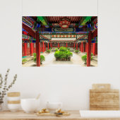 Kleiner Wildgans-Tempel, China Poster (Küche)