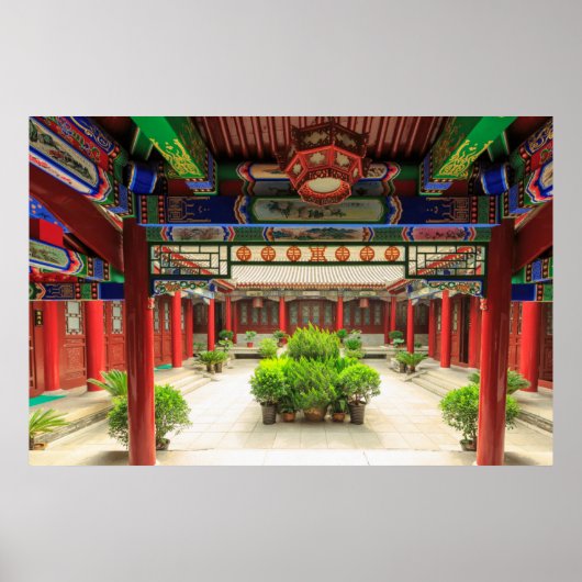 Kleiner Wildgans-Tempel, China Poster (Vorne)
