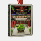 Kleiner Wildgans-Tempel, China Silbernes Ornament (Rechts)