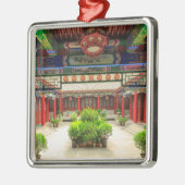 Kleiner Wildgans-Tempel, China Silbernes Ornament (Links)