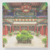 Kleiner Wildgans-Tempel, China Steinuntersetzer (Vorderseite)