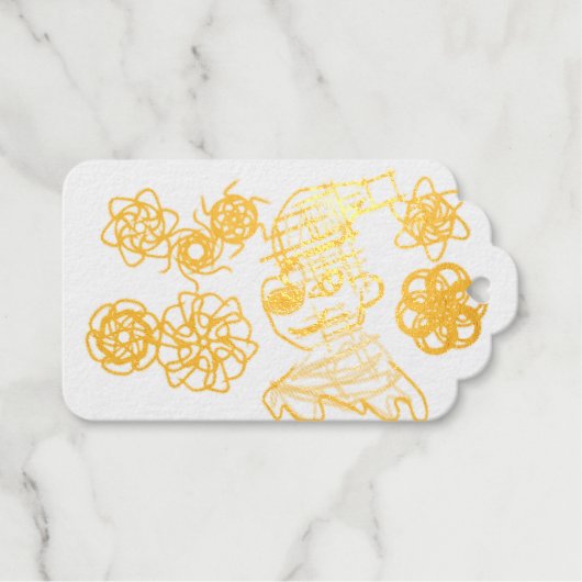 Kleiner Winter Geschenkanhänger (Vorderseite (Horizontal))