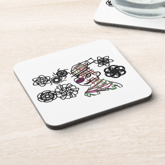 Kleiner Winter Getränkeuntersetzer (Linke Seite)