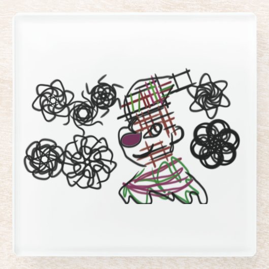 Kleiner Winter Glasuntersetzer (Vorderseite)