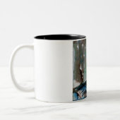 Kleiner Winterbluebird Zweifarbige Tasse (Links)