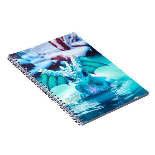 Kleiner Winterdrache Notizblock (Rechte Seite)