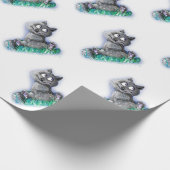 Kleiner Wolf Geschenkpapier (Ecke)