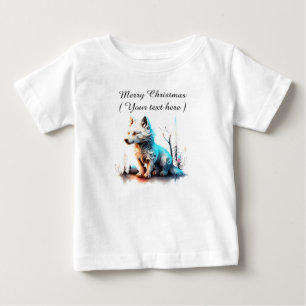 Kleiner Wolf im Wald Baby T-shirt