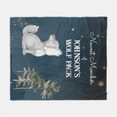 Kleiner Wolfspinner Fleecedecke (Vorderseite (Horizontal))