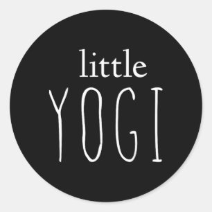 Kleiner Yogi Kleinkind Kind Yoga  Runder Aufkleber