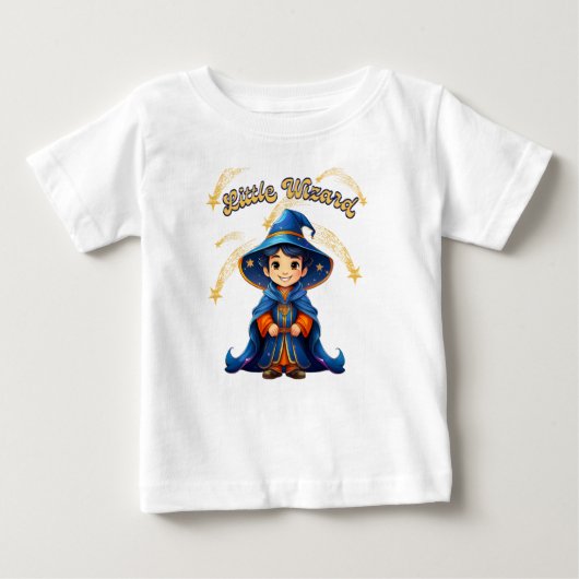 Kleiner Zauberer – Kinder Halloween T-Shirt (Vorderseite)