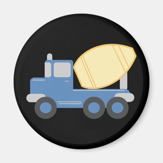 Kleiner Zement-LKW Magnet (Vorne)