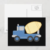 Kleiner Zement-LKW Postkarte (Vorne/Hinten)