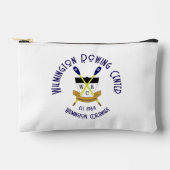 Kleiner Zip Pouch Weiß Zubehörtasche (Vorderseite)