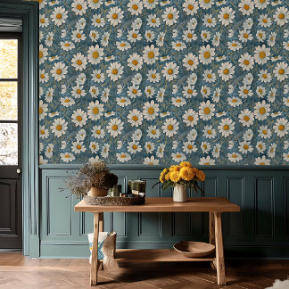 Kleinere Art Nouveau Shasta Daisies Tapete